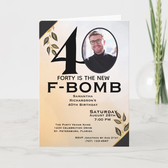 Carte Funny Quarty est la nouvelle F-Bomb Ladies (Devant)