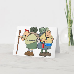 Carte Funny Randonneurs Outdoor Adventure Camping Humour