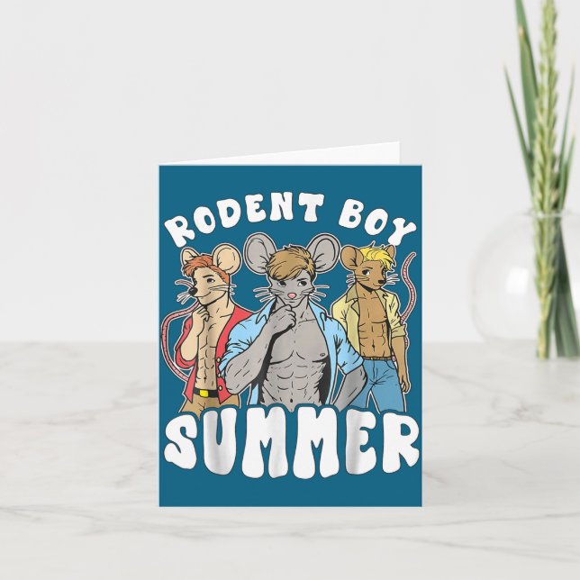 Carte Funny Rat Lover Quote Rodent Boy Summer Cool Vacat (Devant)