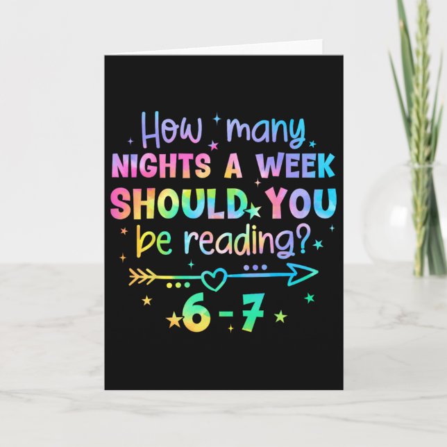 Carte Funny Reading 67 Teacher Six Seven Reading 6 7 Boo (Devant)