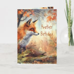 Carte Funny Renard Punny Anniversaire Animaux Nature<br><div class="desc">Amusants Anniversaire Animaux Nature</div>