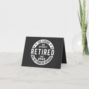 Carte funny retirement, retired, retired firefighter, re