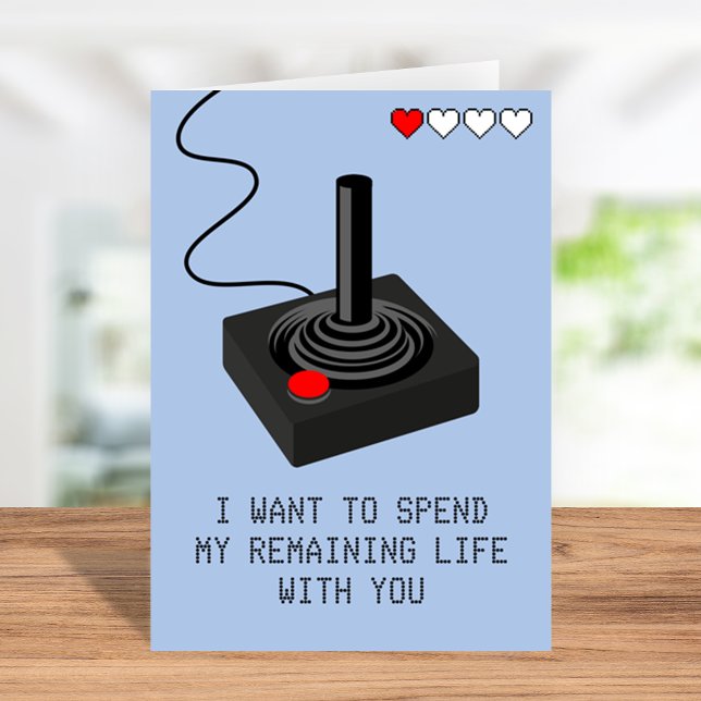 Carte Funny Retro Gamer Valentines Day (Créateur téléchargé)
