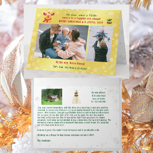 Carte Funny Rudolph Oh Deer Nous avons bougé 3 Photos Go