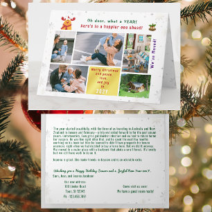 Carte Funny Rudolph Oh Deer Nous avons déplacé 5 photos 