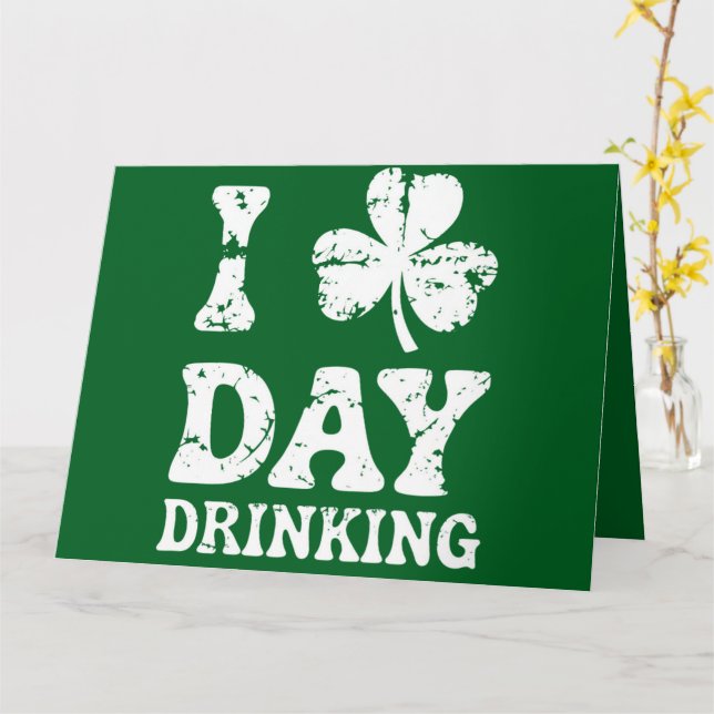 Carte Funny Saint Patricks Day Party St Pats Drôle Drôle (Fleur jaune)