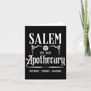 Carte Funny Salem sorcière Machusetts appothécaire Hallo
