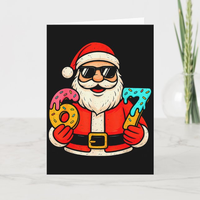 Carte Funny Santa 67 Ice Cream Drip Christmas Xmas Teens (Devant)