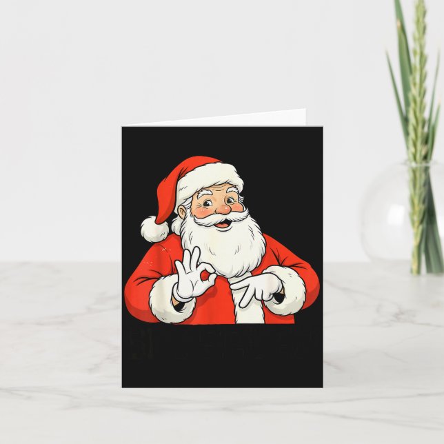 Carte Funny Santa Says Six Seven Christmas 67 Meme Xmas  (Devant)