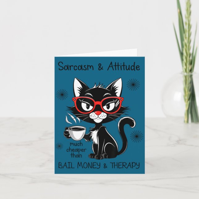Carte Funny Sarcastic Rude Sayings Sarcasm And Attitude  (Devant)