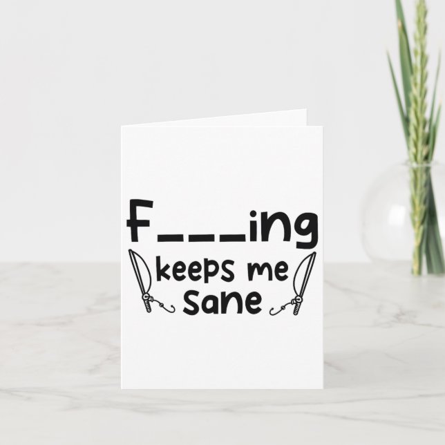 Carte Funny Sarcastique pêche me garde la mer 1 (Devant)