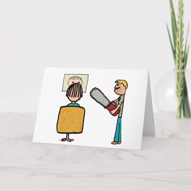 Carte Funny Scary Barber Sweeney Todd (Devant)
