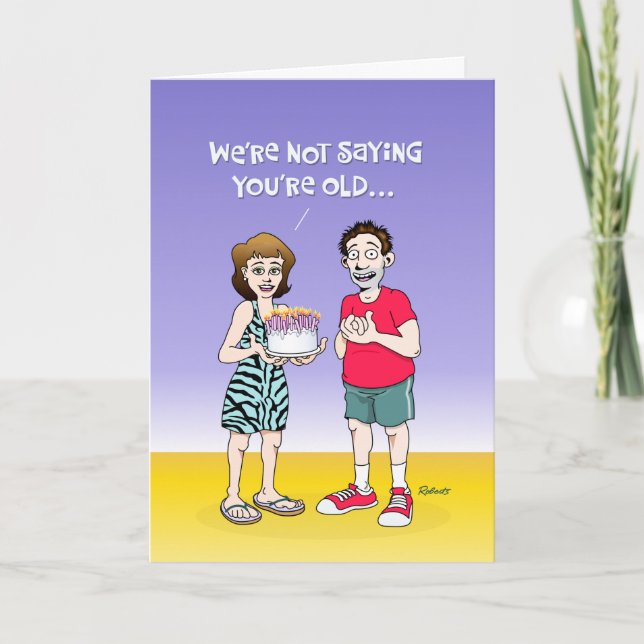 Carte Funny Senior Birthday Card (Devant)