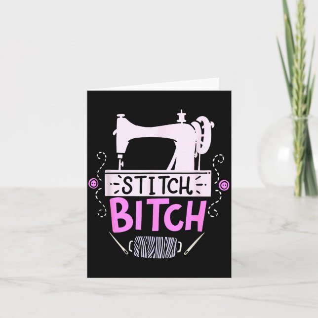 Carte Funny Sewing Quilting Gift  (Devant)
