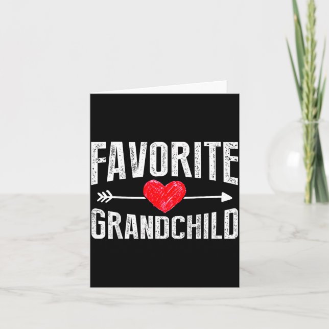 Carte Funny Siled Granhildren Favorite Granhild  (Devant)