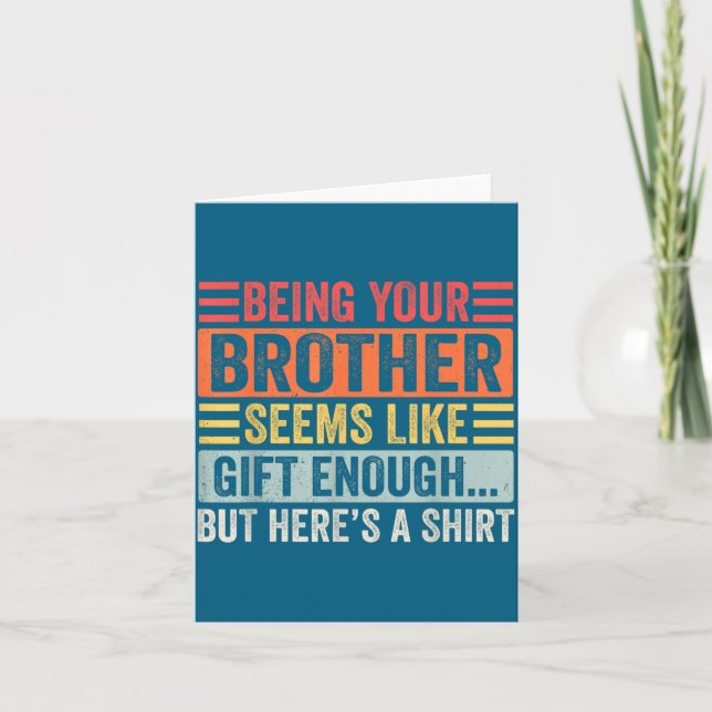 Carte Funny Sister Sarcastic Sibling Humor Quote From Br (Devant)
