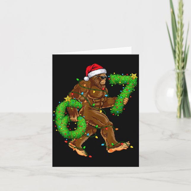 Carte Funny Six Seven 6 7 Meme Bigfoot Christmas Shirts  (Devant)