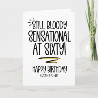 Carte Funny Sixty Vieille 60e Anniversaire Pour Ami