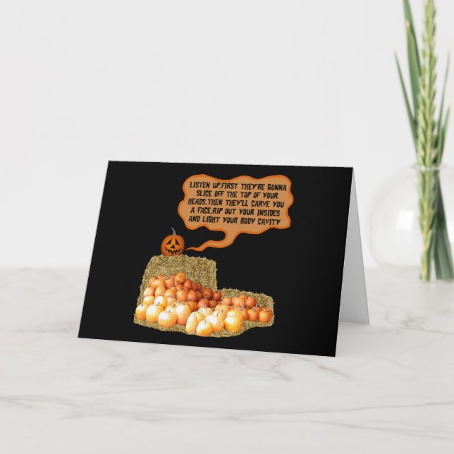 Carte Funny slogan Halloween (Devant)