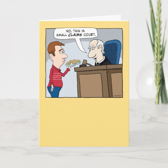Carte Funny Small Claims Court Judge Birthday Card (Devant)