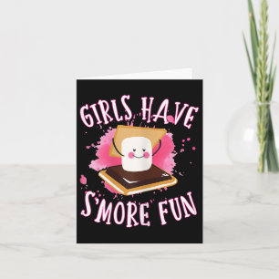 Carte Funny Smores Camping Les filles ont plus amusant C