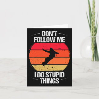 Carte Funny Snowboard Vintage Ckcountry Snowboarder