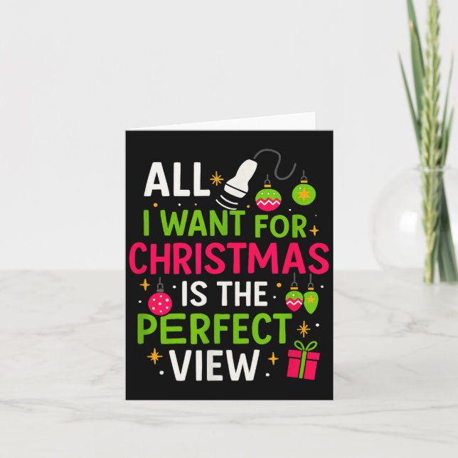 Carte Funny Sonographer Christmas - Holiday Ultrasound T (Devant)