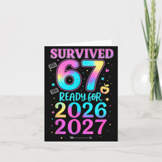 Carte Funny Survived 67 Ready for 2026 2027 Happy New