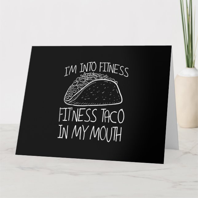 Carte Funny Taco - Ce Ness Taco Funny Gym (Devant)