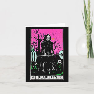 Carte Funny Tarot Card Deadlifts Gym Workout Occult Lire