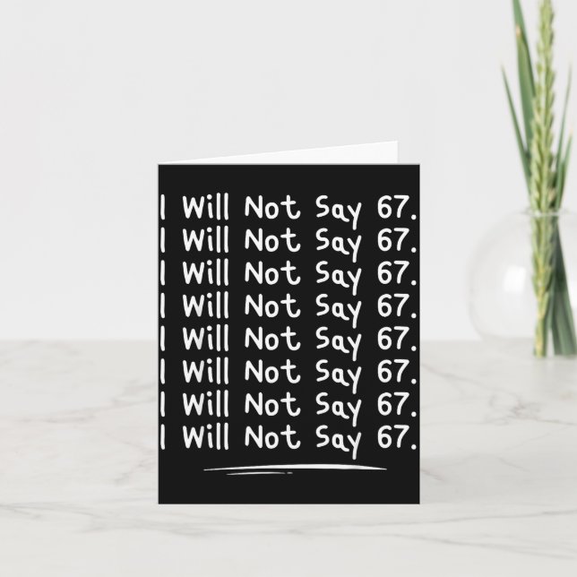 Carte Funny Teacher Gen Alpha Clroom Humor, I Will Not S (Devant)
