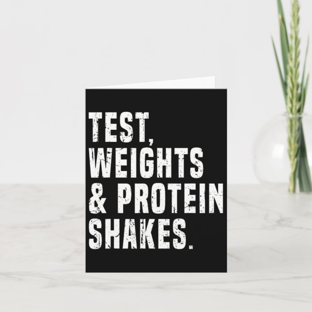 Carte Funny Testosterone Test Steroid Humour Bodybuildin (Devant)