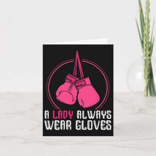 Carte Funny Thai Boxing Femmes Cadeau Muay Thai