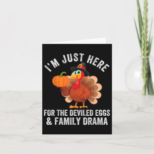 Carte Funny Thanksgiving Deviled Eggs Family Drama - Uni