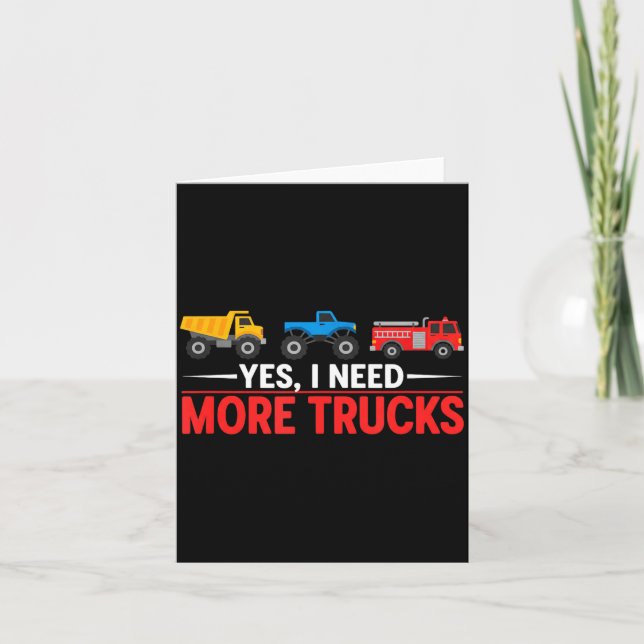 Carte Funny Truck Lover Humor Ckup Enthusiast Diesel Tor (Devant)