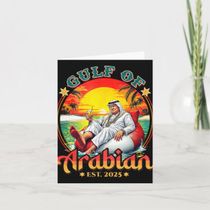 Carte Funny Trump Chemise Golfe De L'Arabe Est 2025 Funn