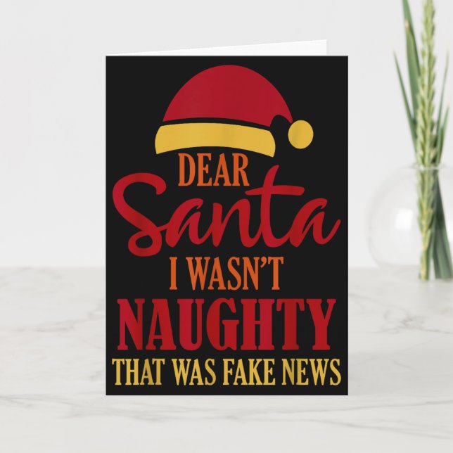 Carte Funny Trump Christmas Pajamas Fake News  (Devant)