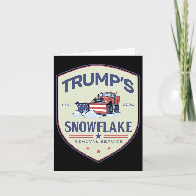 Carte Funny Trump Snowflake Service Élection 202 (Devant)