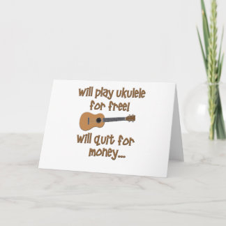 Carte Funny Ukulele