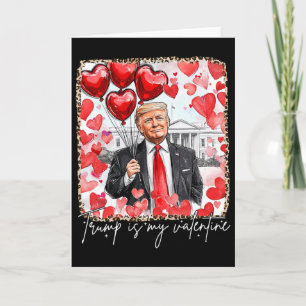 Carte Funny Valentine Day Trump Est Mon Valentin Rouge B