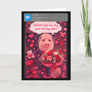 Carte Funny Valentine Gen Z Humour Couple Pork Memes Dih