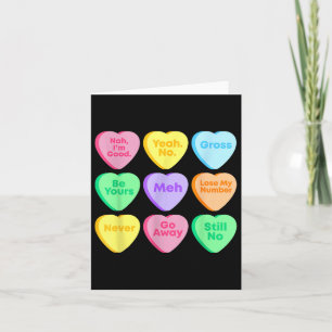 Carte Funny Valentines Affirmations de la Journée Candy 