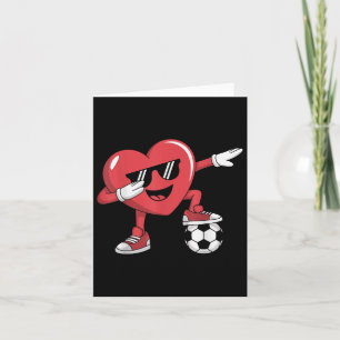 Carte Funny Valentines Jour Coeur Jouer Soccer Boys Gir