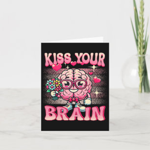 Carte Funny Valentines Test Day Embrasser votre professe