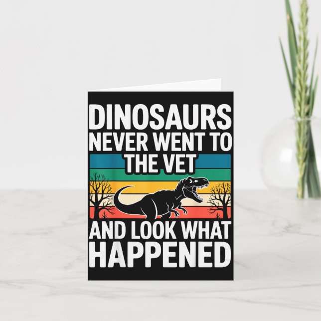 Carte Funny Veterinarian Design For Men Women Vet Tech V (Devant)