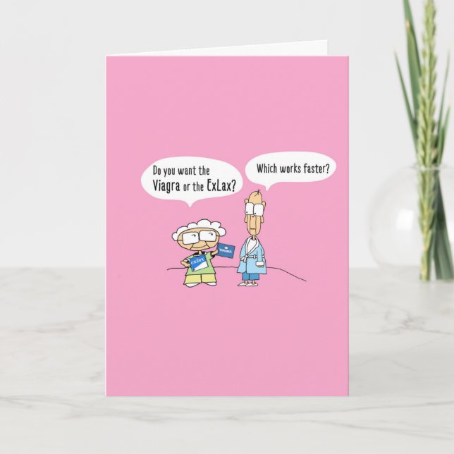 Carte Funny Viagra Valentine Card - 009V (Devant)