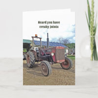 Funny Vieux Tracteur fermier obtenir bien Hip Knee
