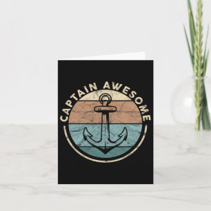 Carte Funny Voilier Bateau Voilier Bateau Capitaine Awes
