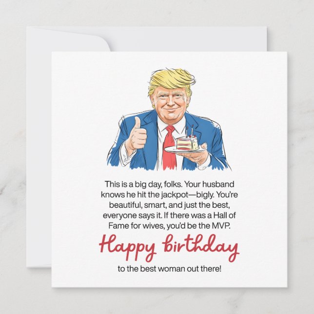 Carte Funny Wife Birthday  (Devant)