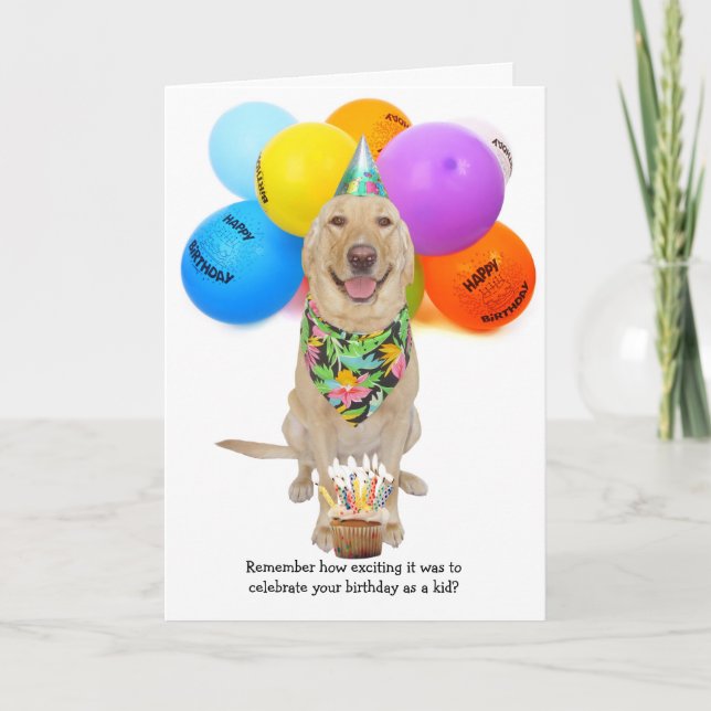 Carte Funny Young Dog (Devant)